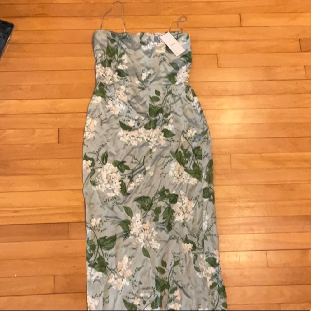 Reformation Frankie Silk Dress